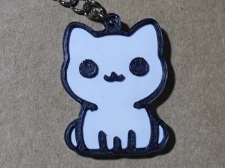 Llavero Gato Bonito - Cat Keychain Cute