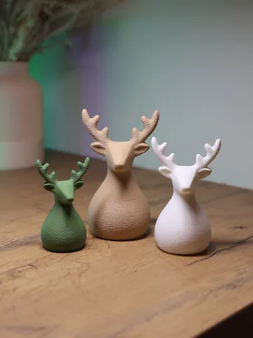 Estante o repisa: Nordic Fuzzy Deer – Modern 3-Piece Decor Set — vista de referencia 2