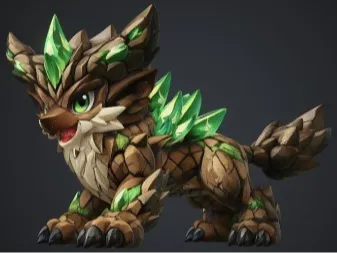 TERRACORN - GUARDIAO ELEMENTAL DA TERRA 12CM