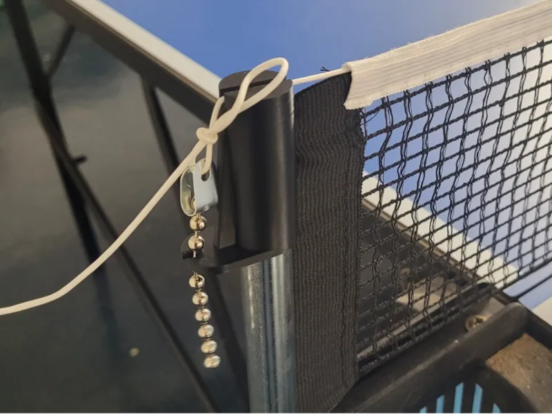 Table tennis net clamp