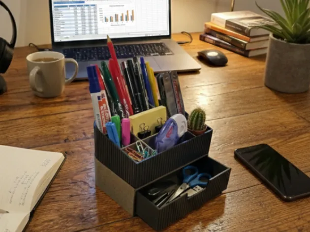 MODULO | Modular Ribbed Desk Organizer