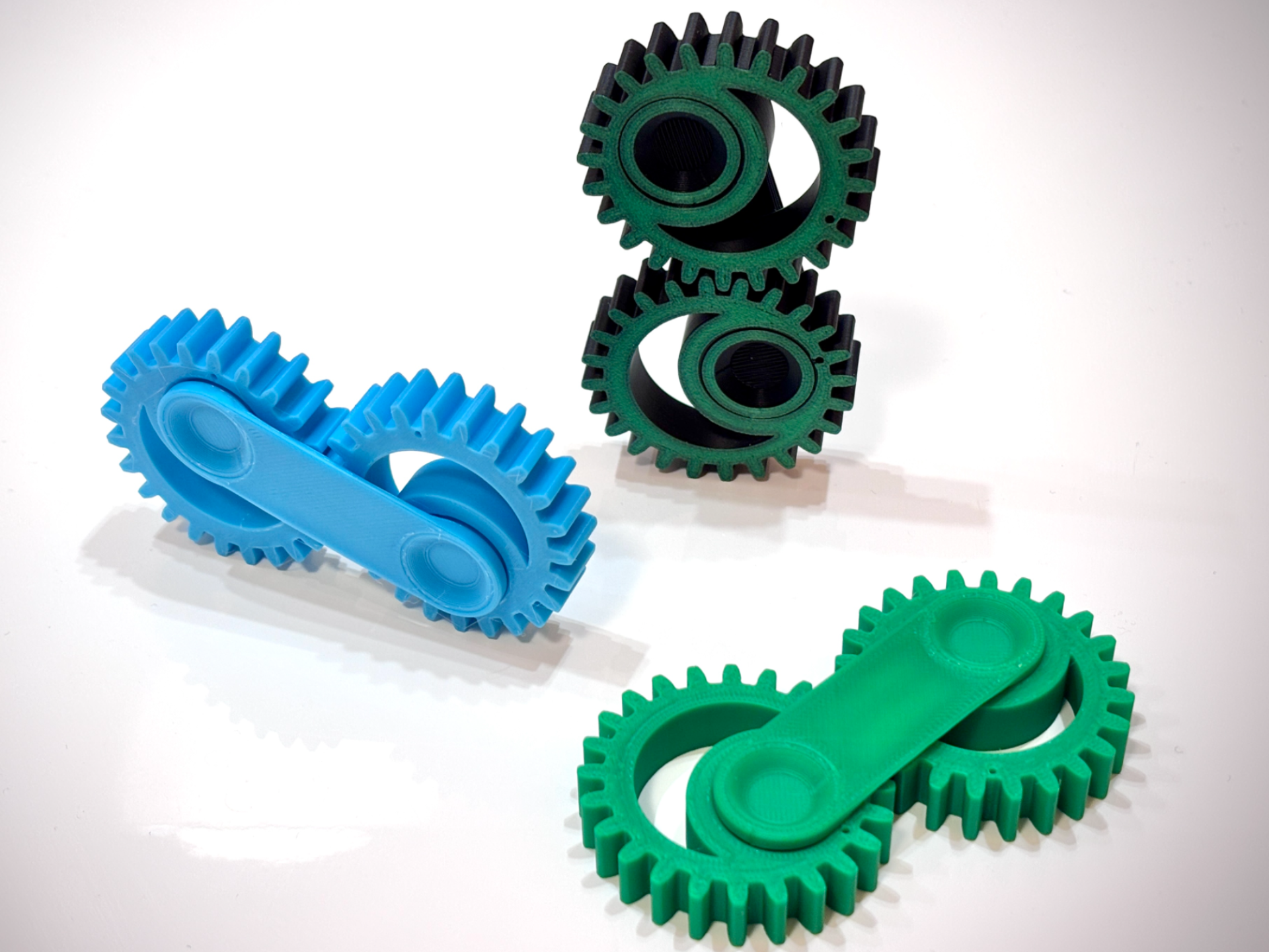 Drunk gears fidget Eccentric Gear (print in place)