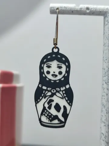 Pendientes: Aretes Matrioshka Gothic — vista de referencia 5