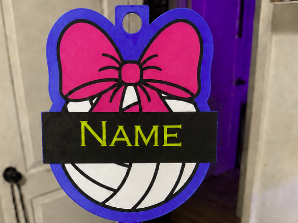 Personalized Volleyball Spirit Stick - 1