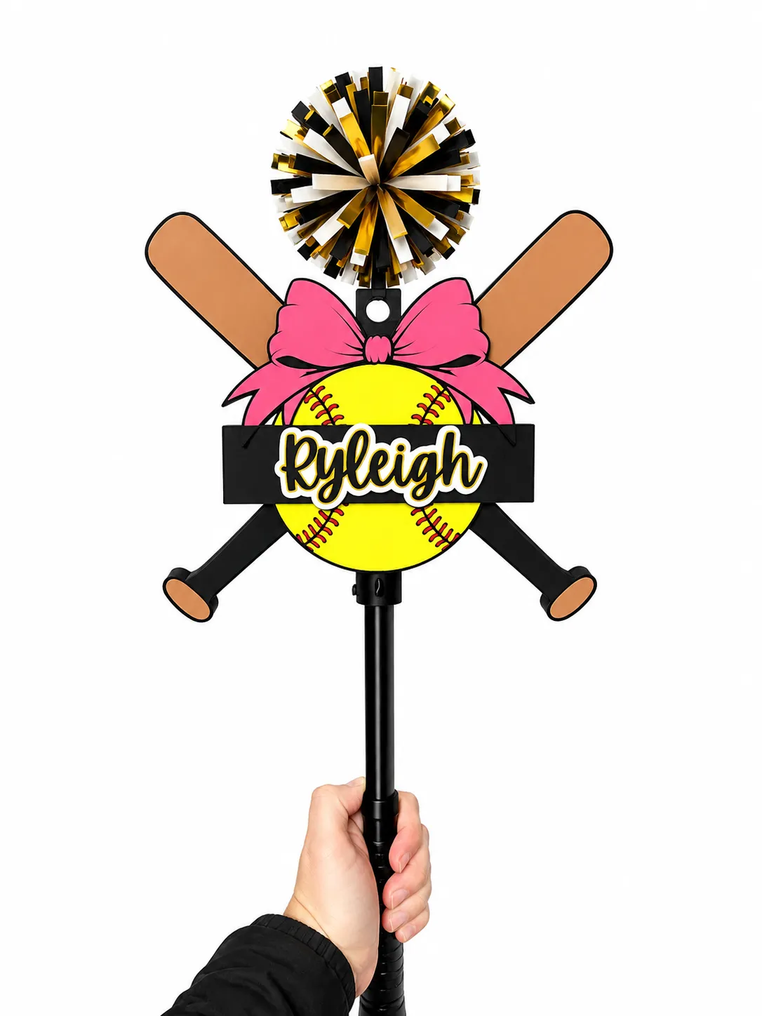 Personalized Volleyball Spirit Stick view 3
