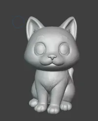 Figurine de chat orange cartoon — photo 3