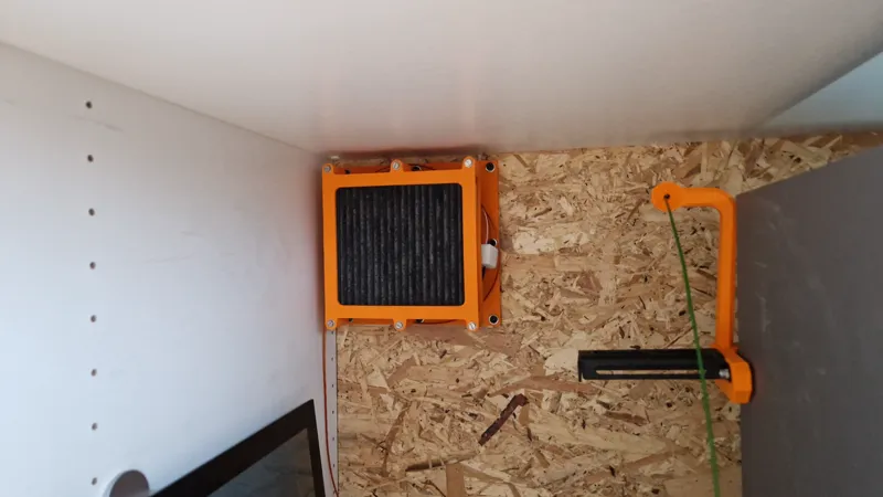 Filter housing for 3D printer cabinet - Philips GoPure 120 filters