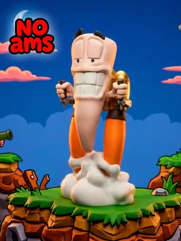 Accesorio para impresora 3D: Jetpack Worm — vista de referencia 2