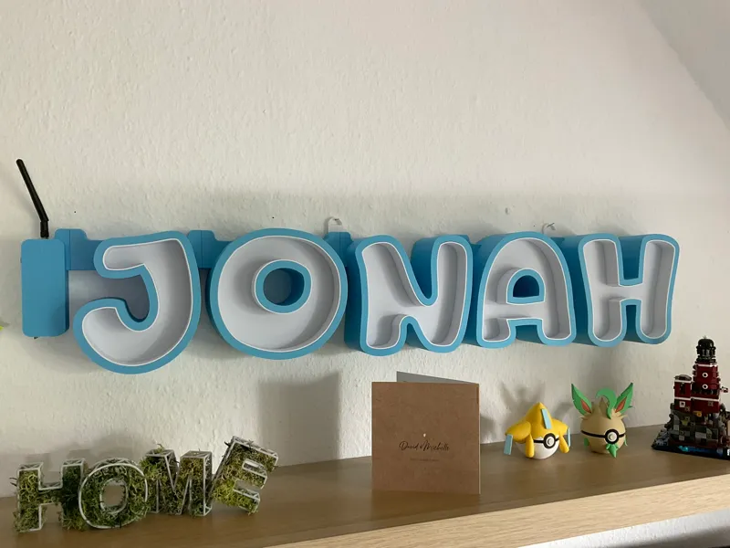 LED Buchstaben A-Z Namelamp Namenslampe  steckWLED