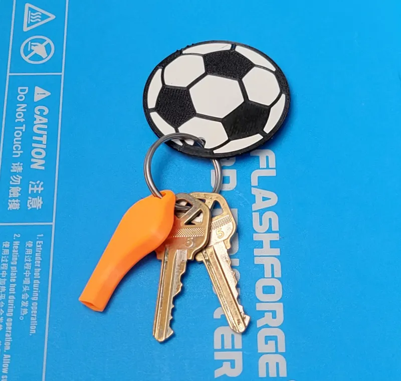 Slim Profile Keychain Whistle (a.k.a. Rape Whistle) 14.5 minute print