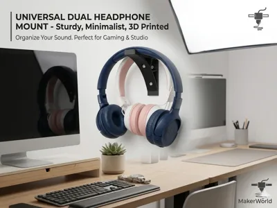Sleek Headphone Hanger Wall Mount