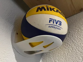 Volleyball Wall Mount, Two Screws