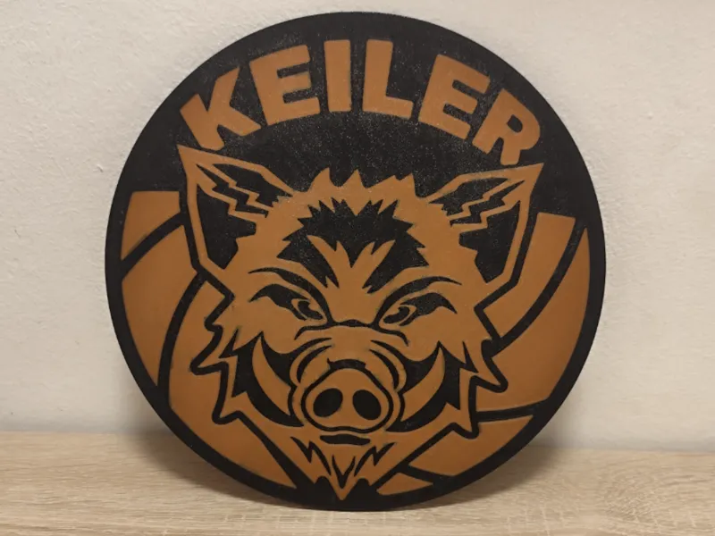 Keiler Wandbild