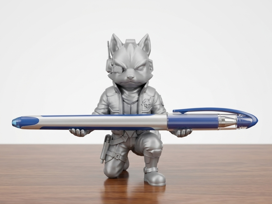Star fox pen holder