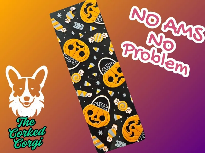 Halloween Pumpkin bucket Bookmark