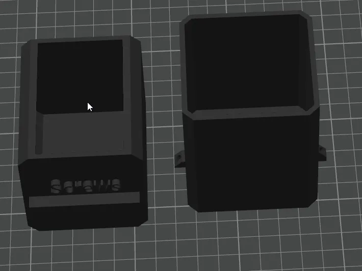 Screw Storage With Mounting Holes.