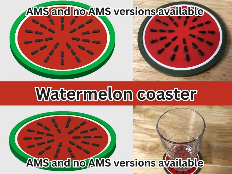 Watermelon coaster