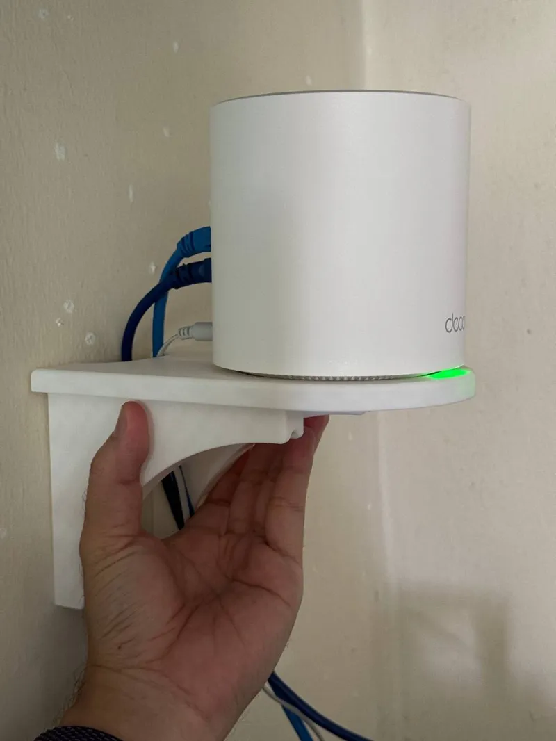 Wall Shelf for TP-Link Deco WiFi Router (or any other round objects)