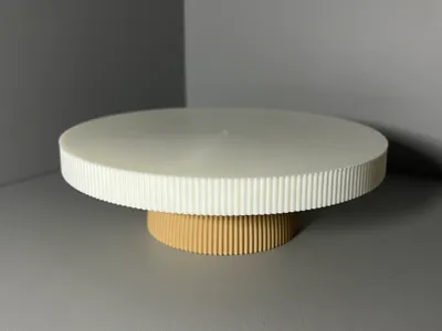 Multipurpose Modern Fluted Riser Tray
