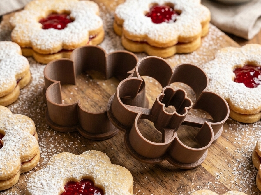 Flower Linzer Cookie Cutter (2 Piece Set)
