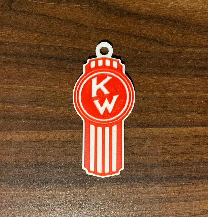 Old Kenworth logo keychain
