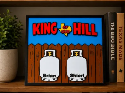 King of Our Hill – Personalized Display