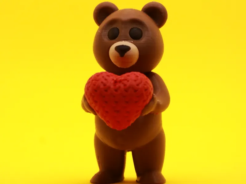 Cute bear Holding Heart