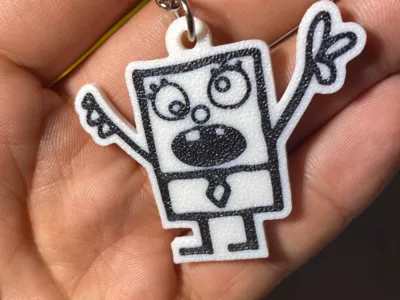 SpongeBob tracing keychain