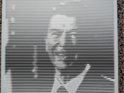 Ronal Reagan half tone art