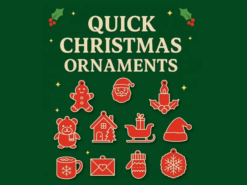 Quick Christmas Ornaments