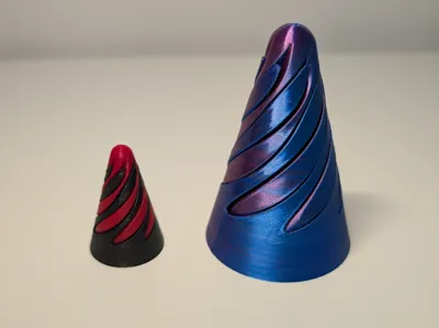 Passthrough Spiral Cone - Satisfying Fidget Toy