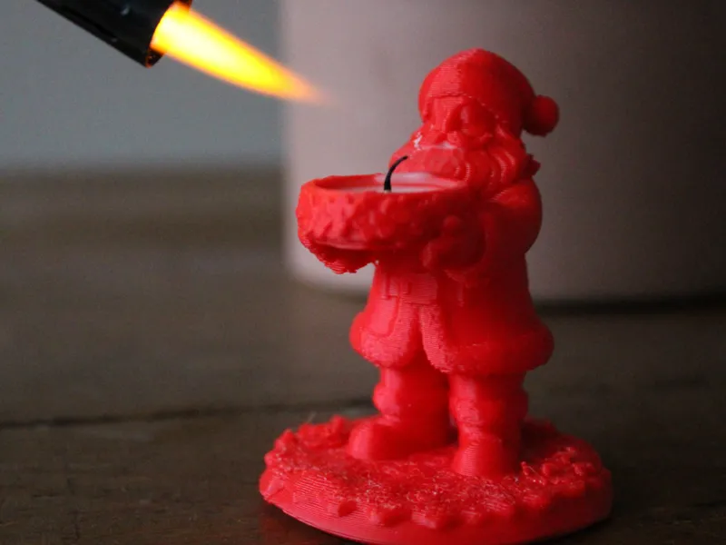 Santa Claus candle holder :)