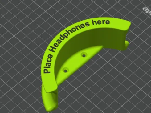 Simple headphone holder