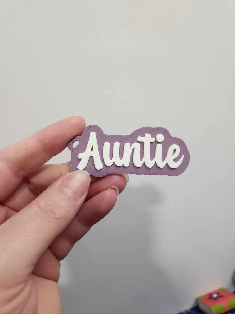 Auntie Keychain