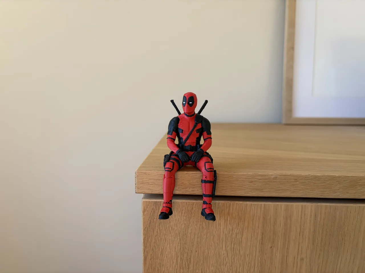 Deadpool Sitting Shelf Figure | AMS & Single Color view 3