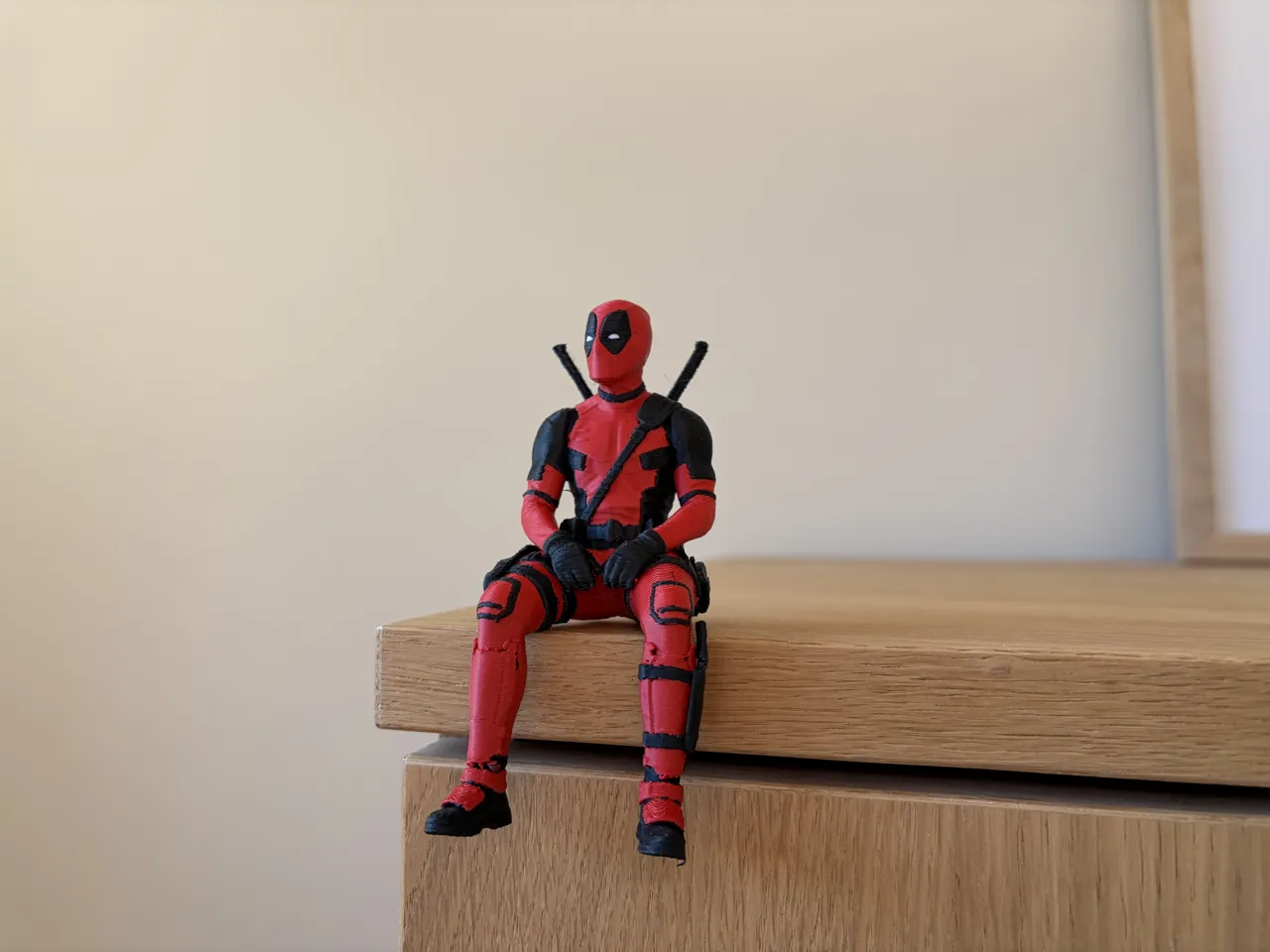 Deadpool Sitting Shelf Figure | AMS & Single Color view 4
