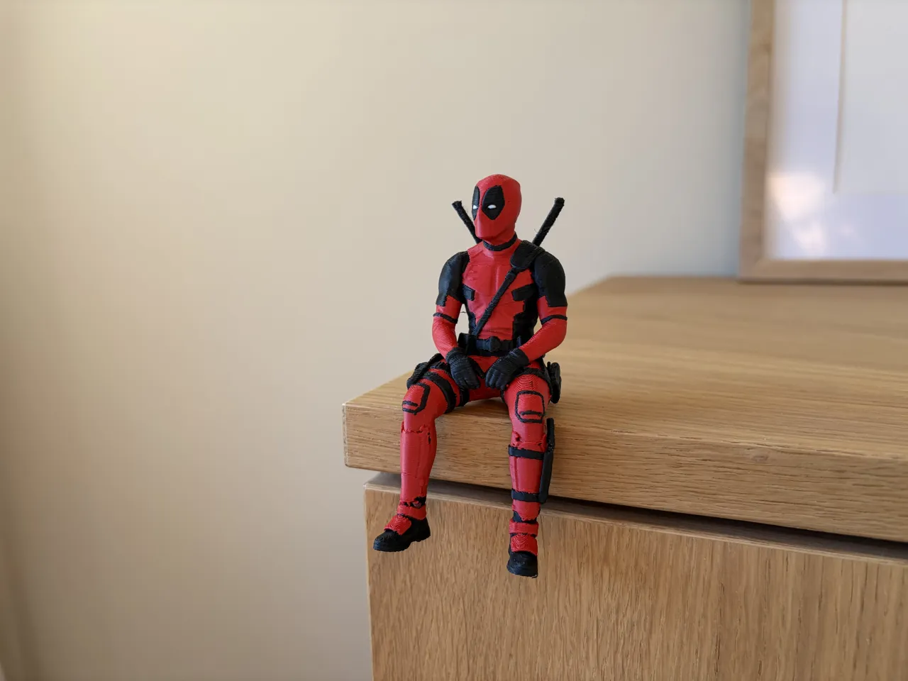 Deadpool Sitting Shelf Figure | AMS & Single Color view 2