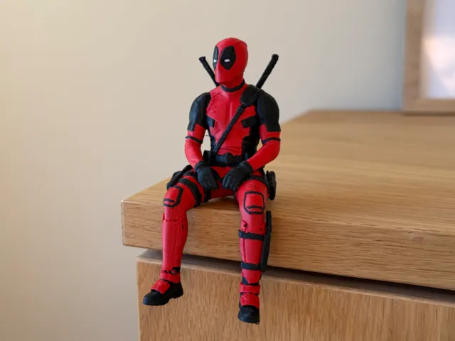 Deadpool Sitting Shelf Figure | AMS & Single Color
