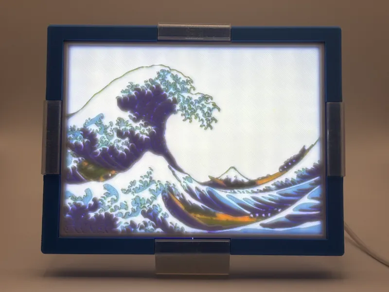 Great Wave off Kanagawa Lithophane