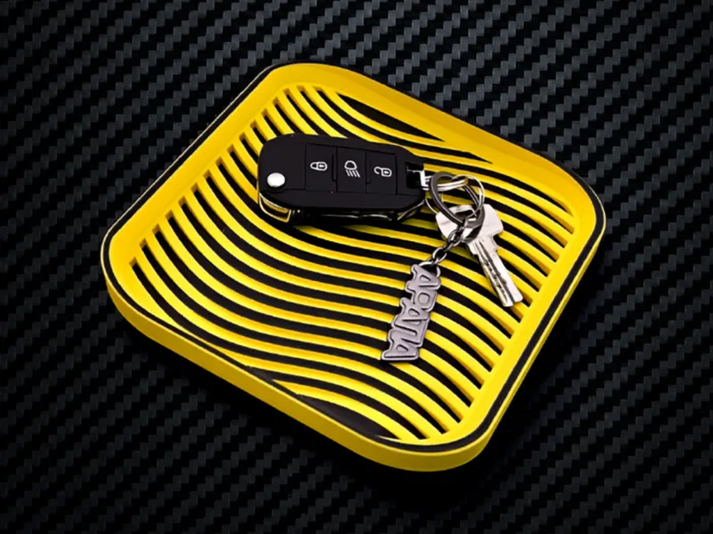 Mesmerizing wavy key tray