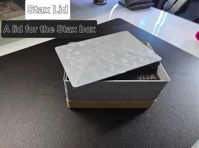 Stax Lid | A Lid for Stax Card Box