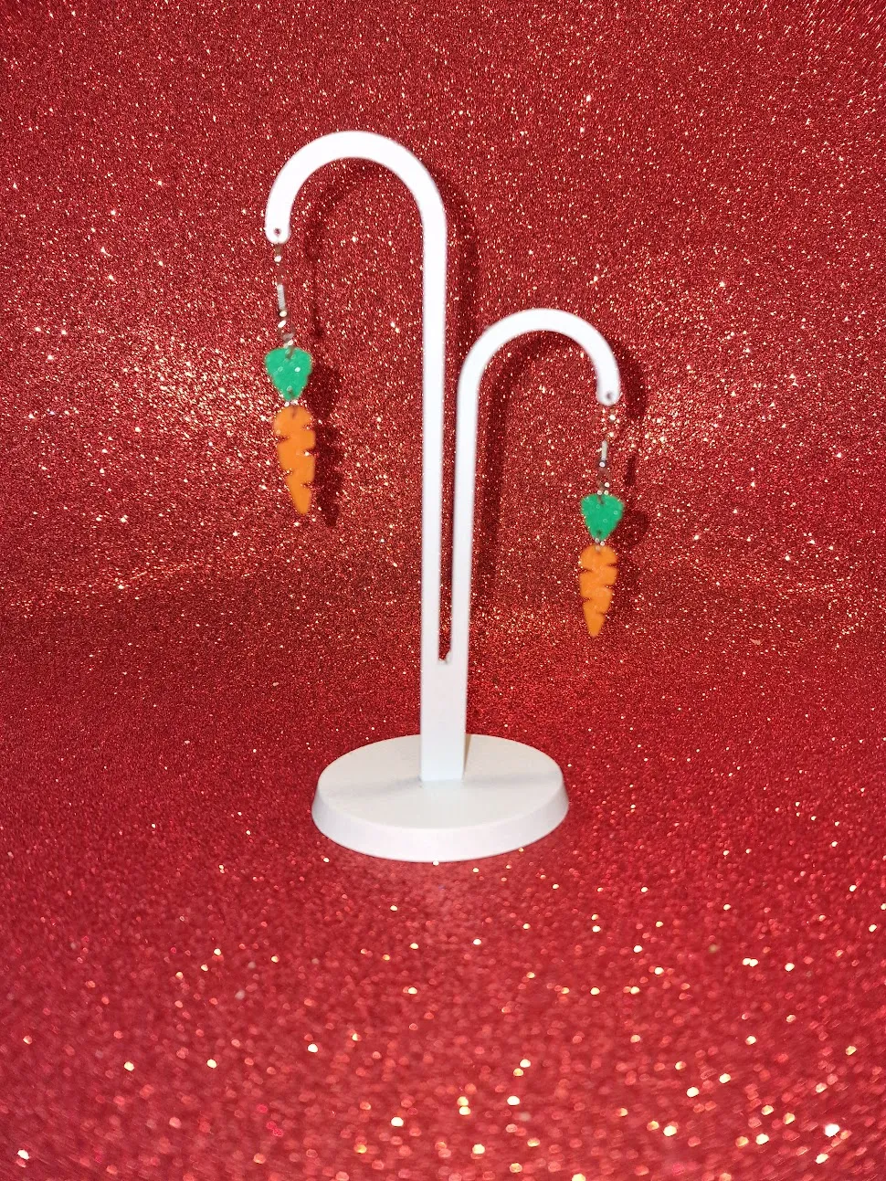 Carrot earrings view 3