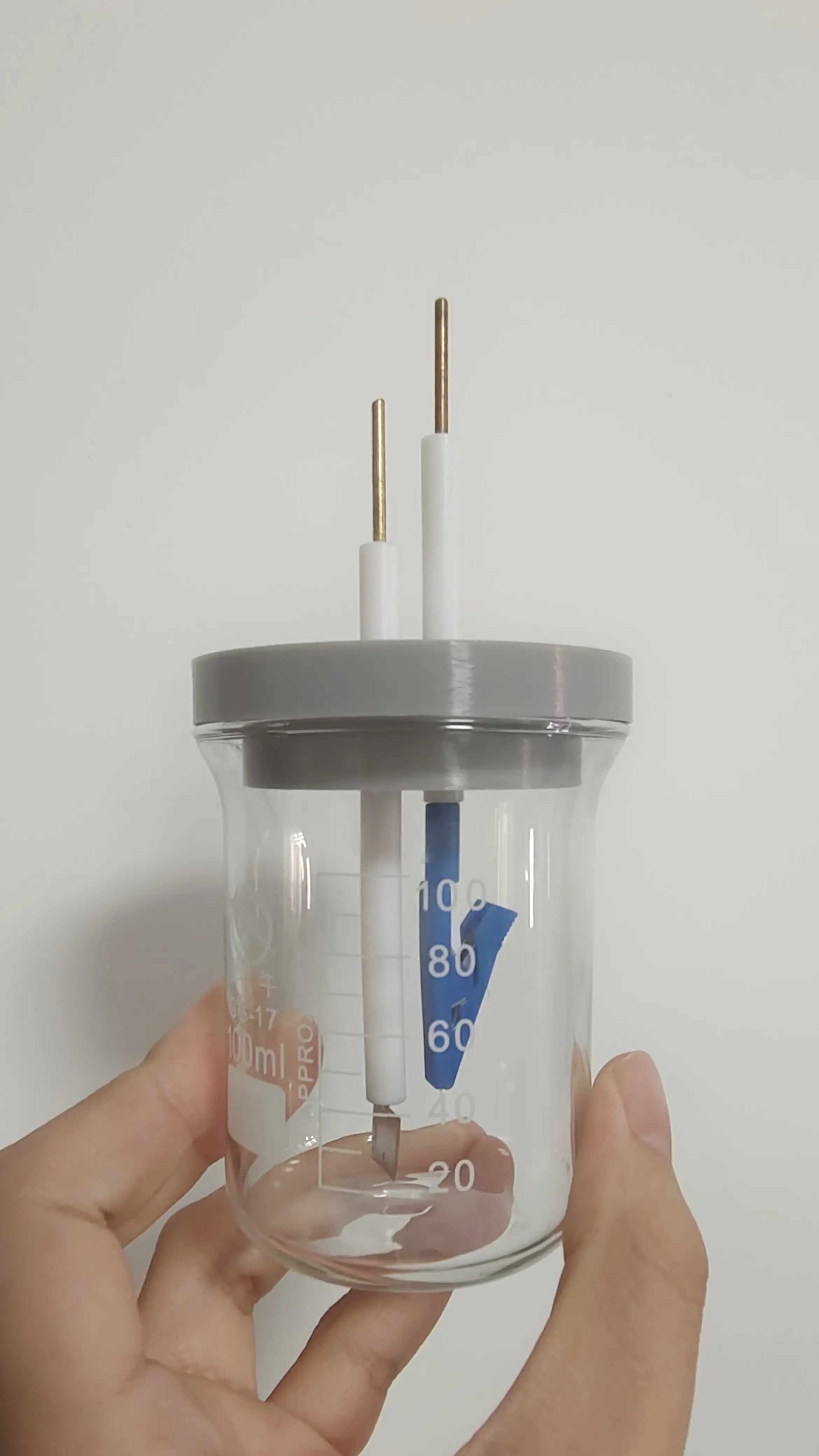 Miniatura 2 do modelo 3D 100ml烧杯电化学实验电解池
