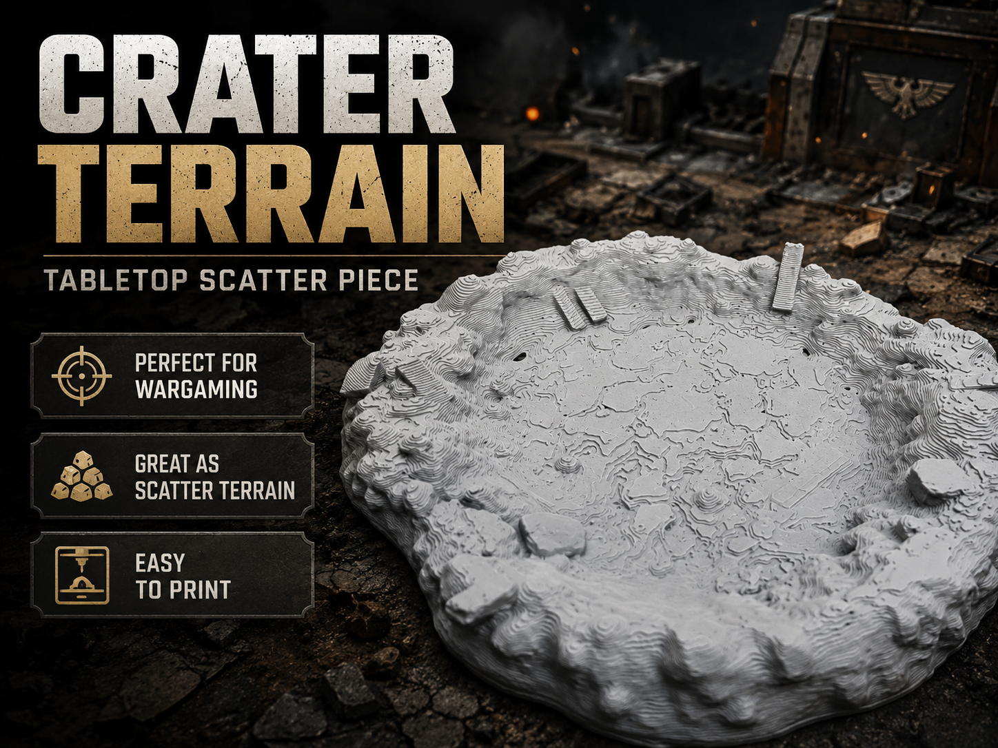 Impact Crater – Krater Terrain für Tabletop 