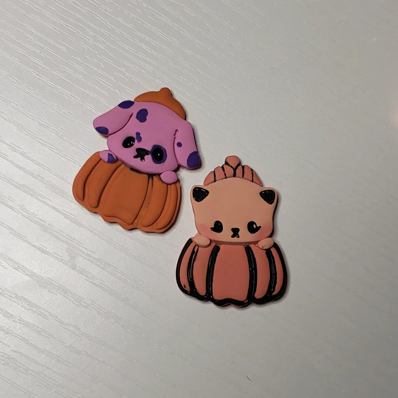 Pets in a Pumpkin Polymer Clay Earring Cutter Set view 2