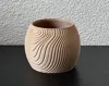 The Wooden Wave Pot | 75mm | Single Print