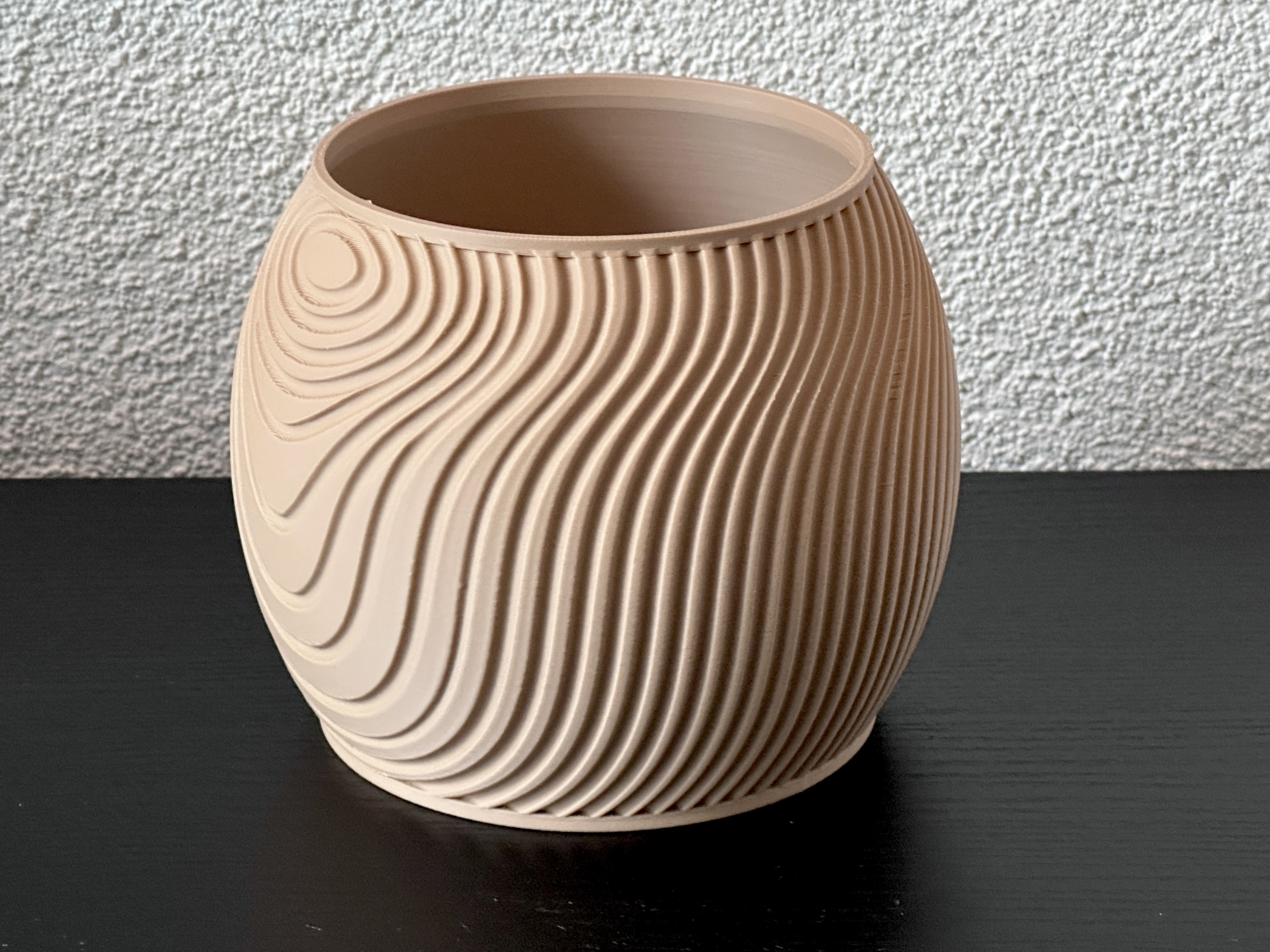 Miniatura 4 do modelo 3D The Wooden Planter| 2 Versions | 75 & 100mm