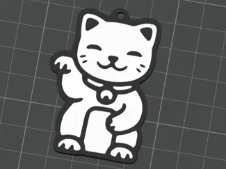 Maneki Neko Keychain