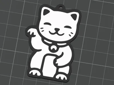 Maneki Neko Keychain