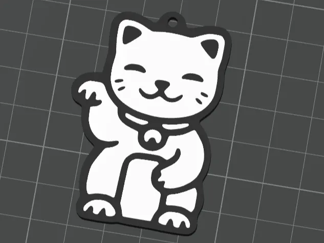Maneki Neko Keychain
